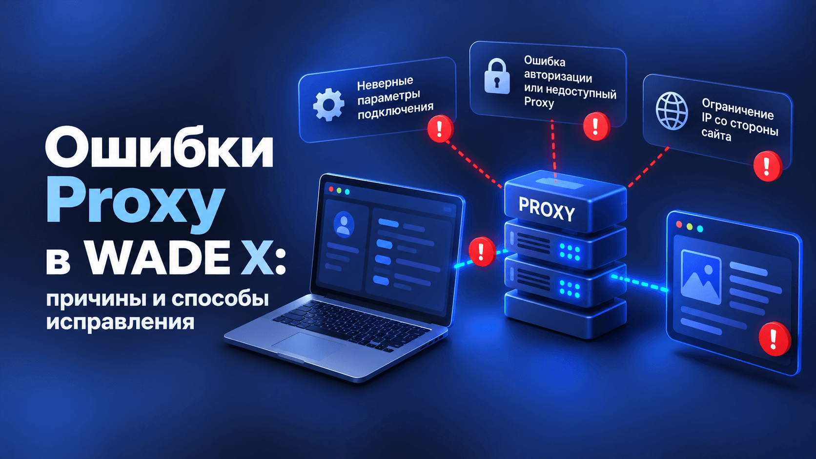 Ошибка прокси в WadeX