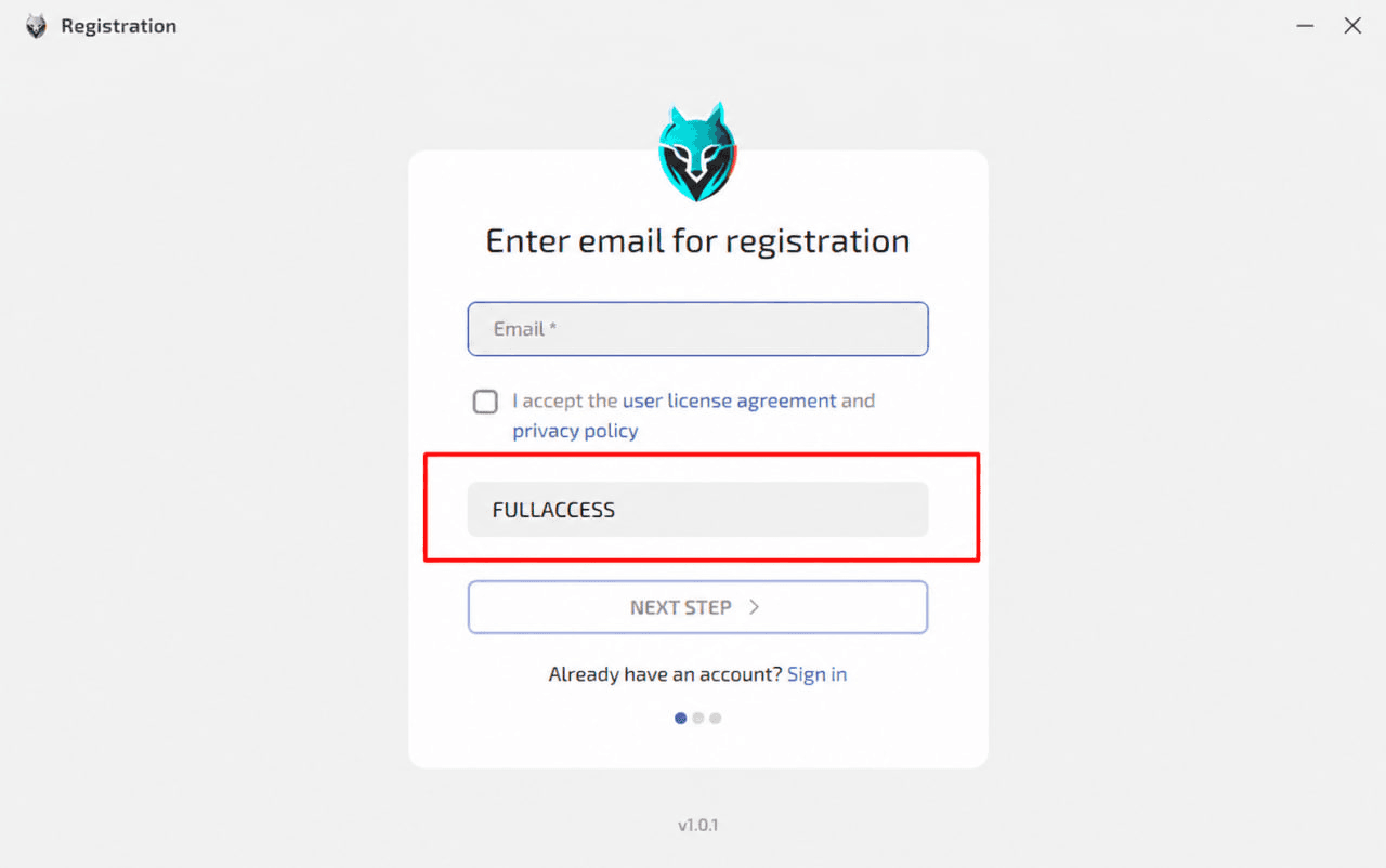 Регистрация аккаунта WadeX с подтверждением адреса электронной почты