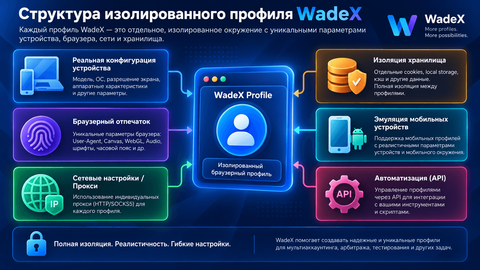 Структура изолированного профиля WadeX