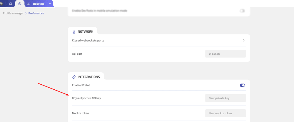 Checking IP address reputation and risk score through IPQualityScore directly in WADE X.