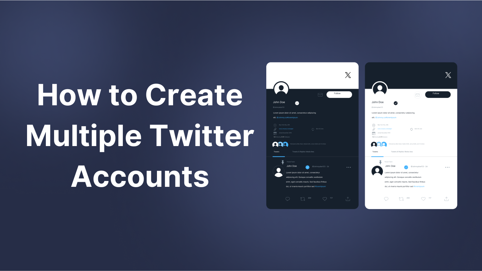 Register and Manage Multiple Accounts on Twitter